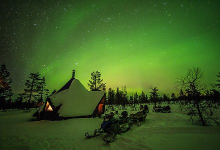 Erleben Sie bei diesem Finnland - Polarlichter-Urlaub in Hetta nicht nur die finnischen Nordlichter, sondern vieles mehr