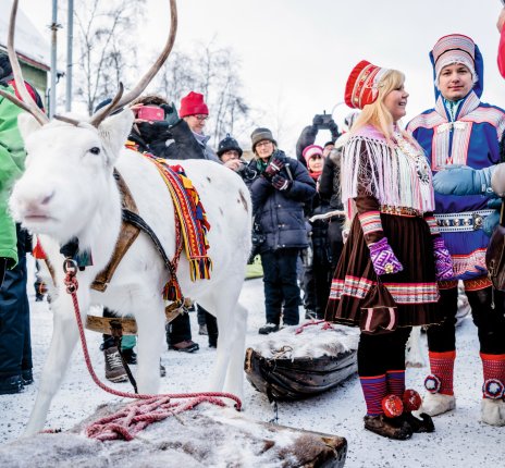 Schwedisch Lappland ist auch der Wohnort vieler Samen, der Urbevölkerung. © Carl-Johan Utsi