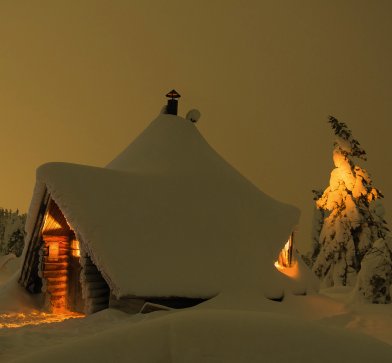 Es warten auf Sie traumhafte verschneite finnische Landschaften…