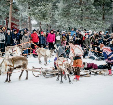 Wintermarkt in Jokkmokk, Fotograf Carl-Johan Utsi