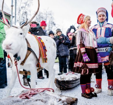 Schwedisch Lappland ist auch der Wohnort vieler Samen, der Urbevölkerung.© Carl-Johan Utsi