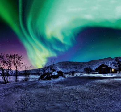 Für viele gehören die atemberaubenden Nordlichter zum Höhepunkt der Reise.© Michael Törnkvist