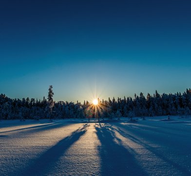 Schwedisch Lappland bietet traumhafte, verlassene Winterlandschaften.© Ted Logart