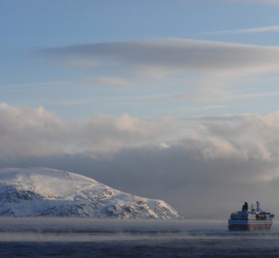 MS Richard With im Winter© Tamm/Hurtigruten