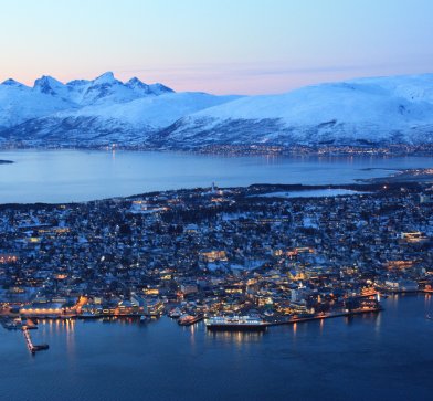 Blaue Stunde in Tromsö